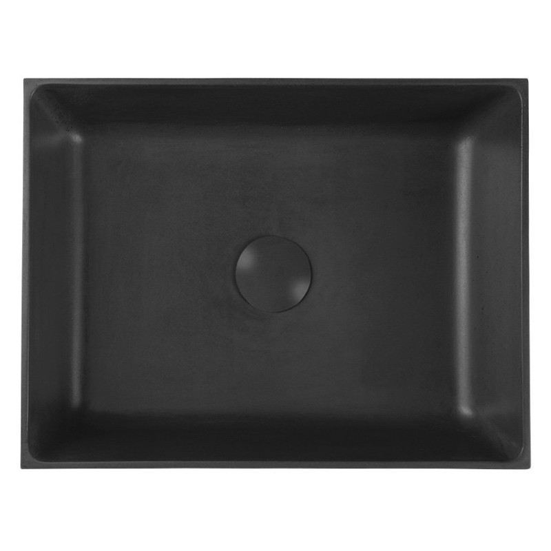 Sapho FORMIGO betónové umývadlo, 47,5x13x36,5 cm, antracit FG016