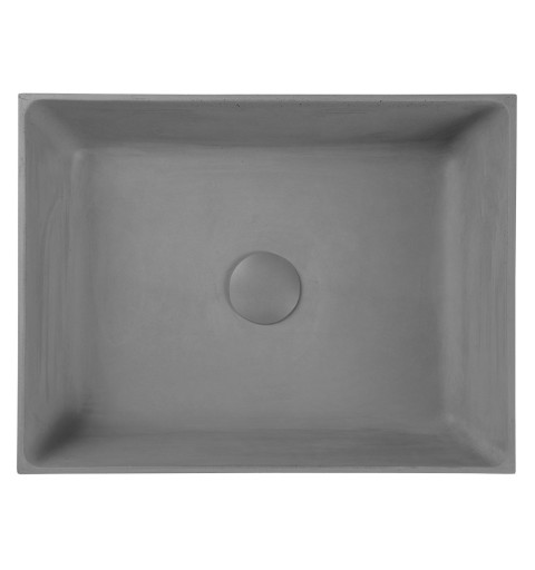 Sapho FORMIGO betónové umývadlo, 47,5x13x36,5 cm, svetlo šedá FG019