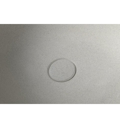 Sapho PUNC betónové umývadlo vrátane výpusti, 53x39 cm, biely pieskovec BH7000