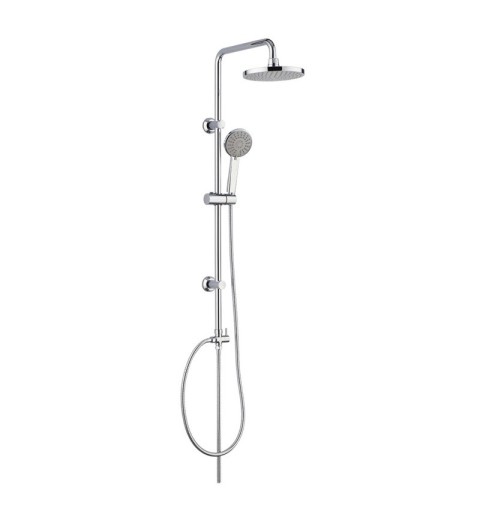 Mereo Sprchová súprava Lila-plast. hlavová sprcha a tropolohová ručná sprcha vr. sprchovej batérie 150 mm CBEE609