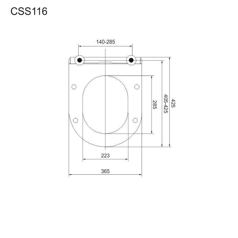 Mereo WC sedátko samozatváracie SLIM CSS116