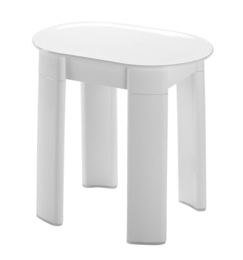 Aqualine TETRA Kúpeľňová stolička 42x41x27 cm, biely 2872