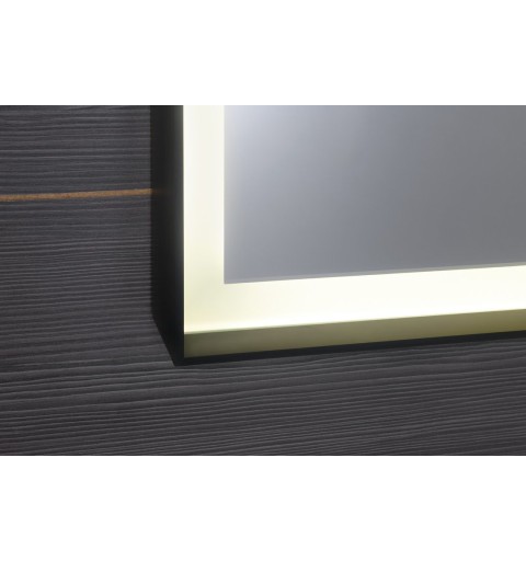 Sapho SORT LED podsvietené zrkadlo 470x700mmm, čierna mat ST047
