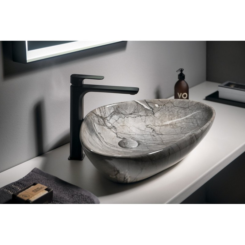 Sapho DALMA keramické umývadlo 58,5x39x14 cm, grigio MM213