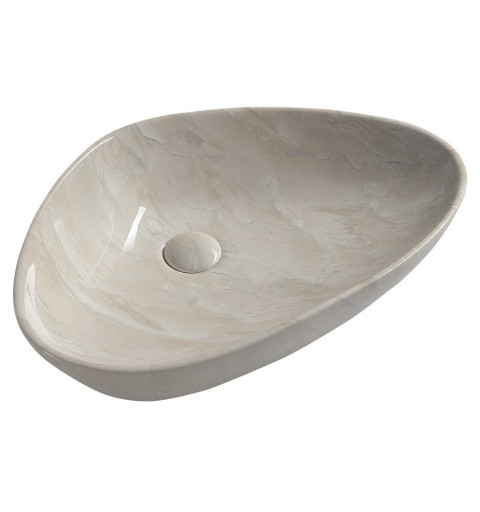 Sapho DALMA keramické umývadlo 58,5x39x14 cm, marfil MM227