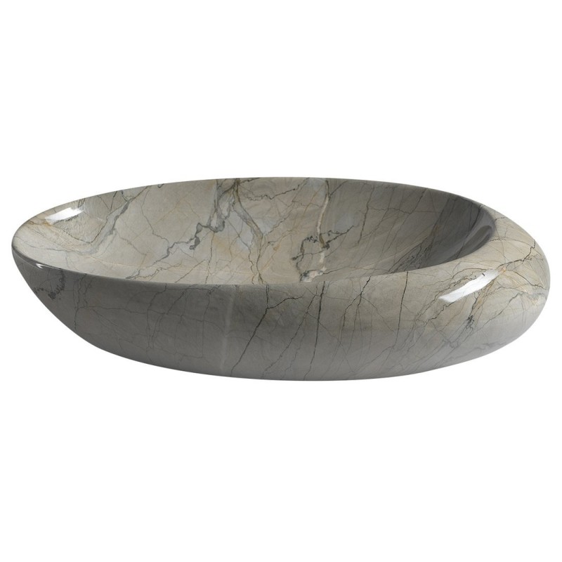 Sapho DALMA keramické umývadlo 68x44x16,5 cm, grigio MM313