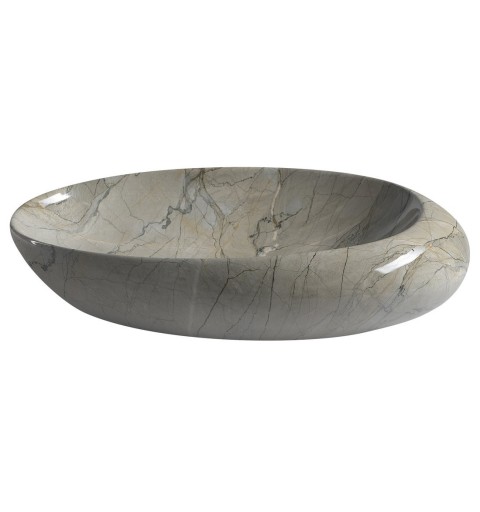 Sapho DALMA keramické umývadlo 68x44x16,5 cm, grigio MM313