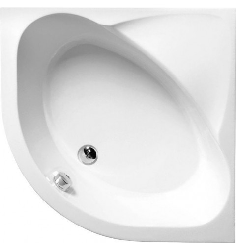 Polysan SELMA hlboká sprchová vanička štvrťkruhová 90x90x30cm, R550, biela s konštrukciu 28711