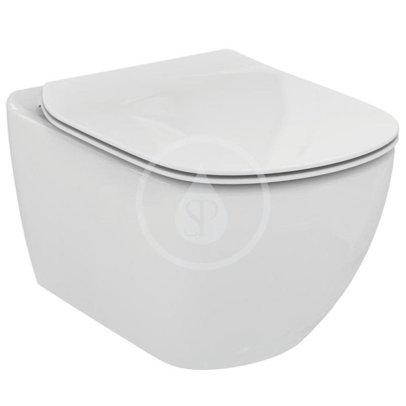 Geberit Duofix - Súprava na závesné WC + klozet a sedadlo softclose Ideal Standard Tesi – súprava s tlačidlom Sigma50, výplň bie