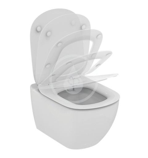 Geberit Duofix - Súprava na závesné WC + klozet a sedadlo softclose Ideal Standard Tesi – súprava s tlačidlom Sigma50, výplň bie