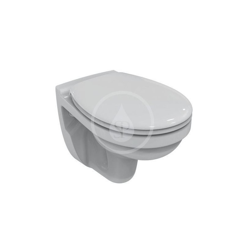 Geberit Duofix - Súprava na závesné WC + klozet a sedadlo Ideal Standard Quarzo – súprava s tlačidlom Sigma50, výplň biela 111.3