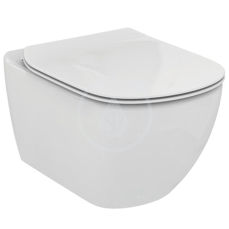 Geberit Duofix - Súprava na závesné WC + klozet a sedadlo Ideal Standard Tesi – súprava s tlačidlom Sigma20, biela/lesklý chróm/
