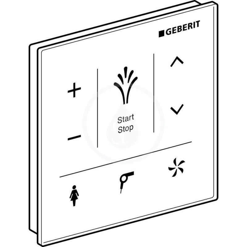 Geberit AquaClean - Nástenný ovládací panel na elektronický bidet, biela (147.038.SI.1)