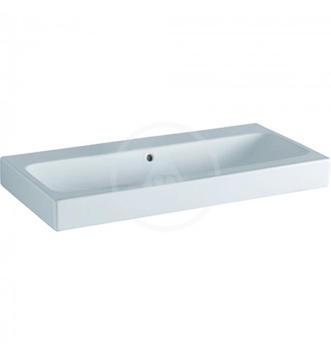 Geberit iCon - Umývadlo, 1200 mm x 485 mm, biele - bezotvorové umývadlo, s KeraTect (124025600)