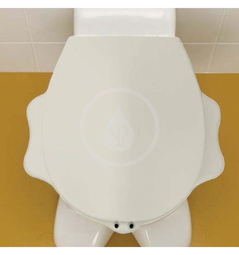 Geberit Kind - Detské WC sedadlo s integrovanými opierkami - sedadlo, biele (573360000)