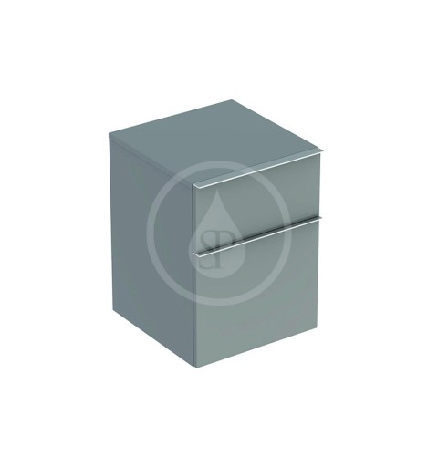 Geberit iCon - Postranná skrinka, 450 mm x 600 mm x 477 mm - skrinka, platinová lesklá (840047000)