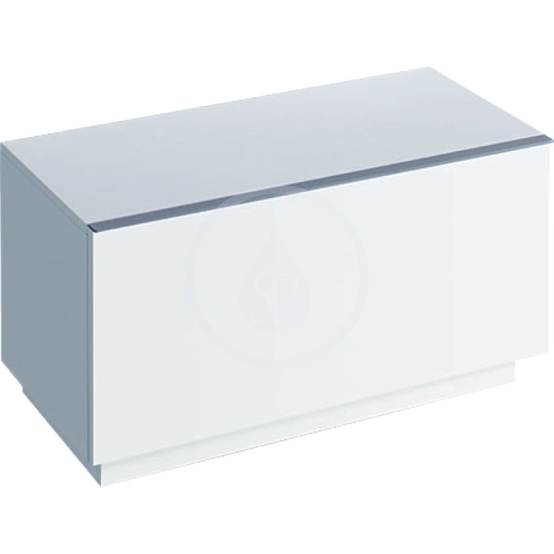 Geberit iCon - Postranná skrinka, 890 mm x 472 mm x 477 mm - skrinka, biela lesklá (840090000)