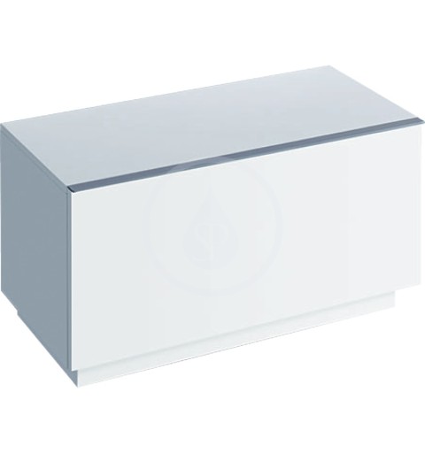 Geberit iCon - Postranná skrinka, 890 mm x 472 mm x 477 mm - skrinka, biela lesklá (840090000)