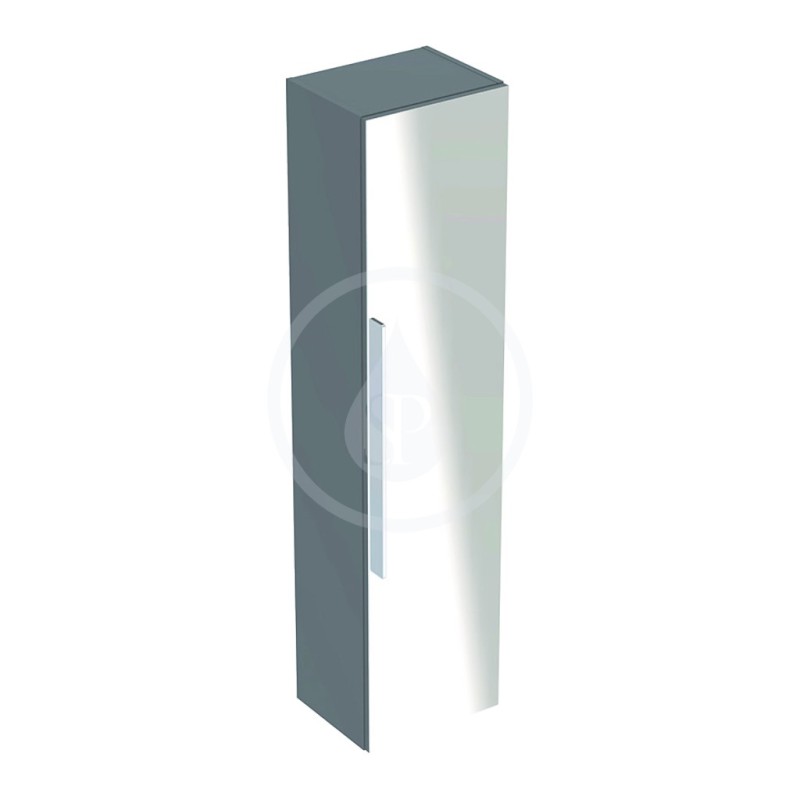 Geberit iCon - Zrkadlová skrinka, 360 mm x 1500 mm x 309 mm - skrinka, platinová lesklá (840152000)