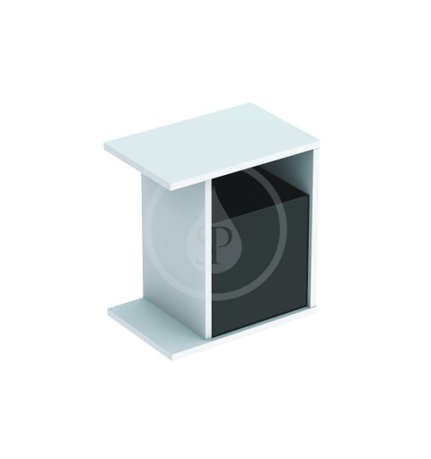 Geberit iCon xs - Postranný prvok, 370 mm x 400 mm x 273 mm - skrinka, biela lesklá (840237000)