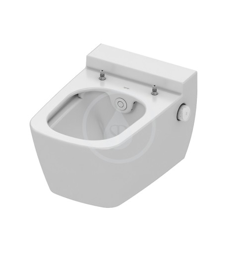 Geberit Duofix - Súprava predstenovej inštalácie, sprchovacej toalety a sedadla Tece, tlačidla Sigma30, Rimless, SoftClose, chró