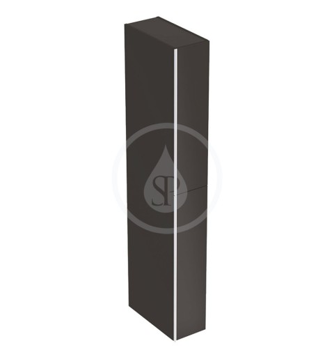 Geberit Acanto - Skrinka vysoká 1730x220 mm, dve zásuvky, čierna (500.638.16.1)
