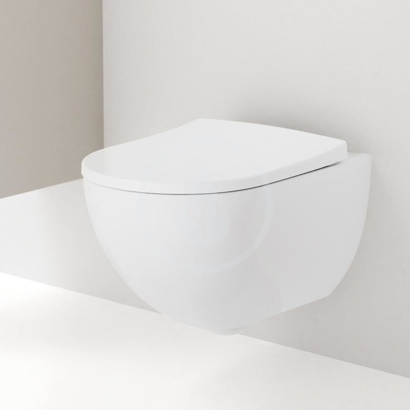 Geberit Acanto - Závesné WC, Rimfree, biela (500.600.01.2)