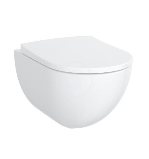 Geberit Acanto - Závesné WC, Rimfree, biela (500.600.01.2)