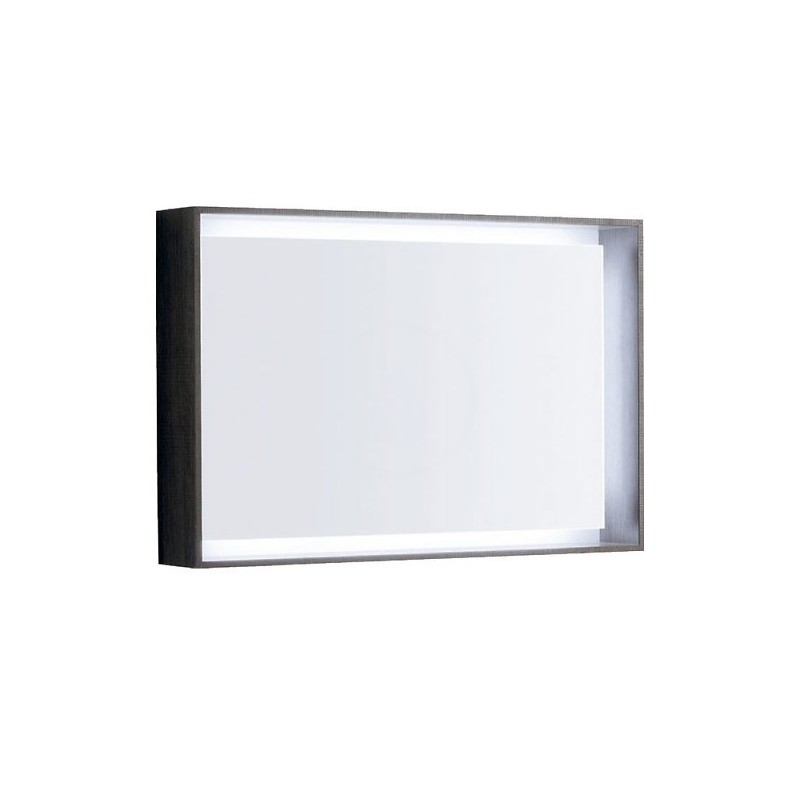 Geberit Citterio - Zrkadlo 884x584 mm s LED osvetlením, sivohnedý dub (500.572.JJ.1)