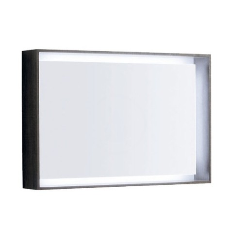 Geberit Citterio - Zrkadlo 884x584 mm s LED osvetlením, sivohnedý dub (500.572.JJ.1)