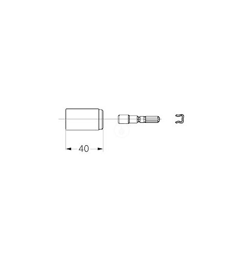 Grohe Príslušenstvo - Predlžovacia súprava 40 mm, chróm (06428000)