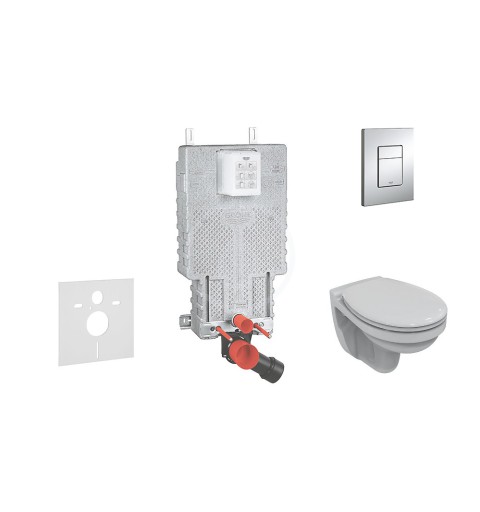 Grohe Uniset - Súprava na závesné WC + klozet a sedadlo softclose Ideal Standard Quarzo (38643SET-KD)