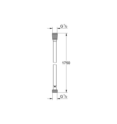 Grohe Hadice - Silverflex sprchová hadica 1750 mm, supersteel (28388DC0)