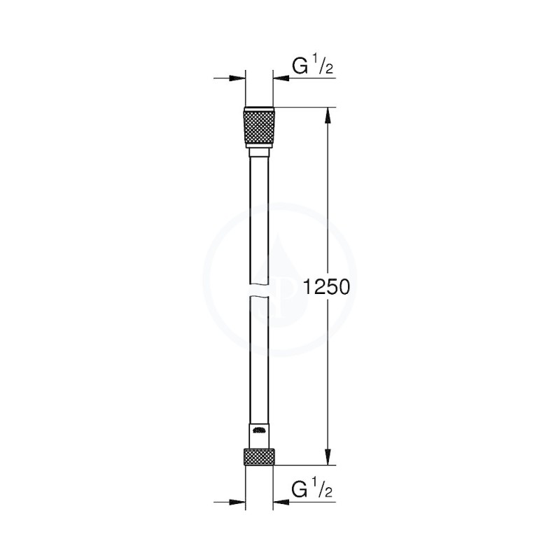 Grohe Hadice - Sprchová hadica Silverflex Longlife, 1250 mm, chróm (26335000)