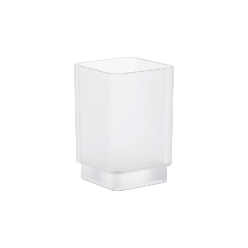 Grohe Selection Cube - Pohár, daVinci saténová biela (40783000)