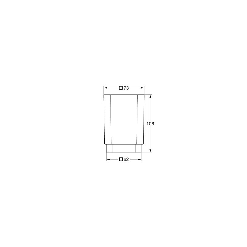 Grohe Selection Cube - Pohár, daVinci saténová biela (40783000)