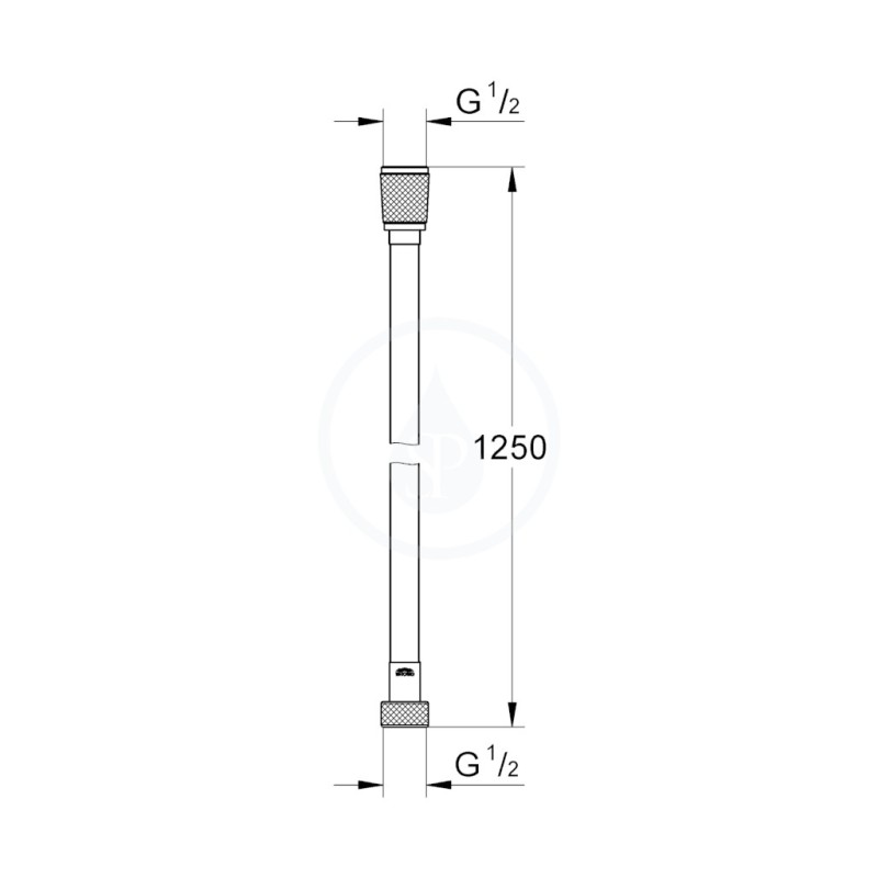 Grohe Hadice - Silverflex sprchová hadica 1250 mm, Warm Sunset (28362DA0)