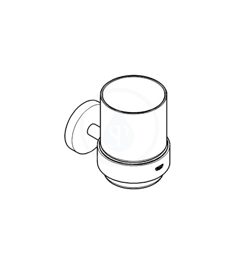 Grohe Essentials - Držiak pohára/mydlovničky, leštený nikel (40369BE1)