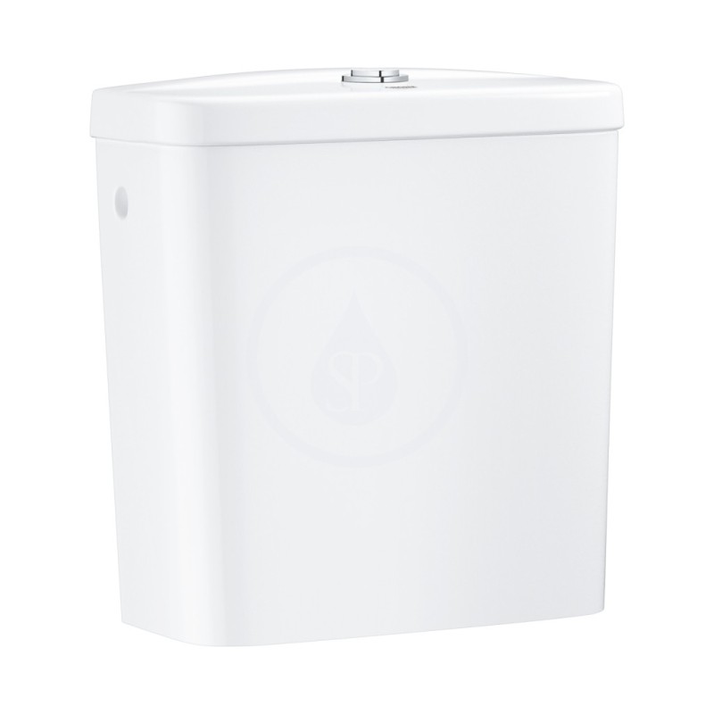 Grohe Bau Ceramic - Splachovacia nádrž k WC kombi, 343x153 mm, bočný prívod vody, alpská biela (39437000)