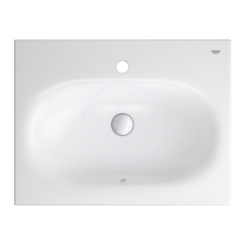 Grohe Essence - Umývadlo s prepadom 600x460 mm, PureGuard, alpská biela (3956800H)