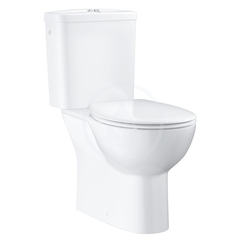 Grohe Bau Ceramic - WC kombi súprava s nádržkou a sedadlom softclose, rimless, alpská biela (39346000)