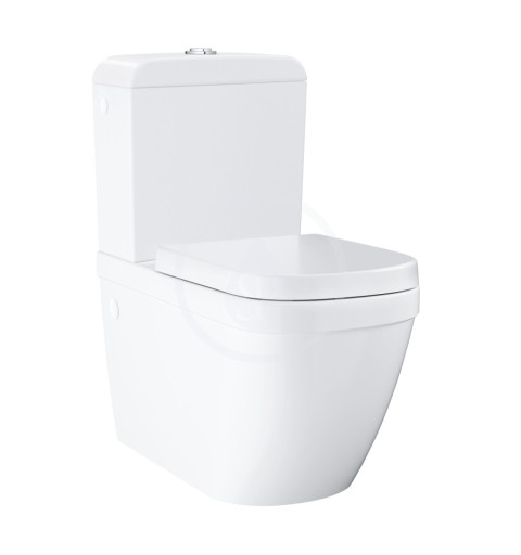 Grohe Euro Ceramic - WC kombi súprava s nádržkou a sedadlom softclose, rimless, alpská biela (39462000)