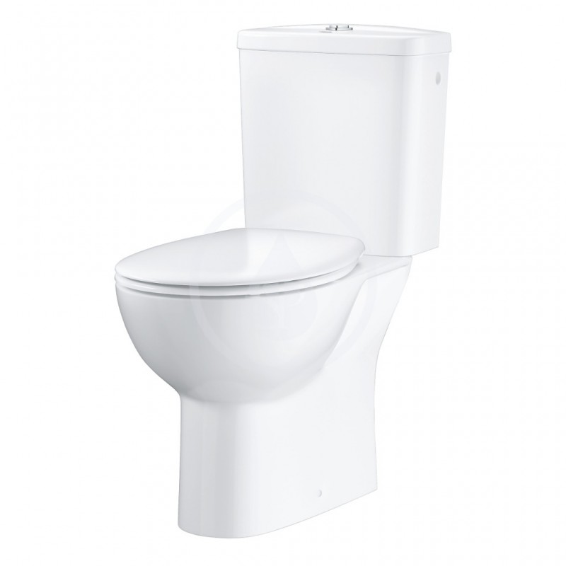 Grohe Bau Ceramic - WC kombi set s nádržkou a sedadlom softclose, rimless, alpská biela (39496000)