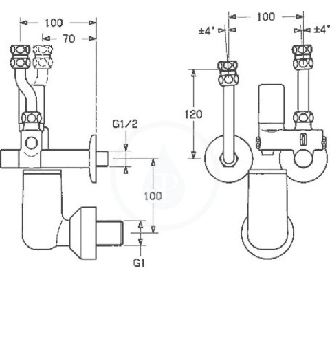 Hansa Príslušenstvo - Poistná skupina na tlakové, pevné teplovodné bojlery do 200 l, chróm (63202350)