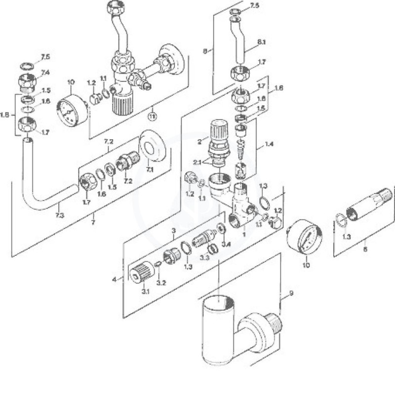 Hansa Príslušenstvo - Poistná skupina na tlakové, pevné teplovodné bojlery do 200 l, chróm (63202350)