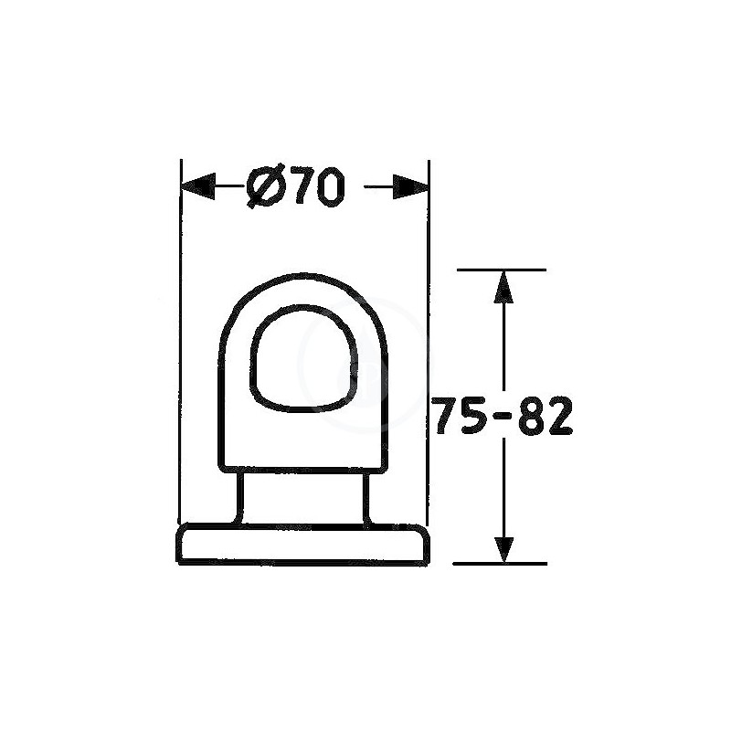 Hansa Lux - Uzatvárací ventil pod omietku, chróm (02289135)