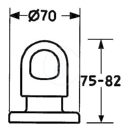 Hansa Lux - Uzatvárací ventil pod omietku, chróm (02289135)