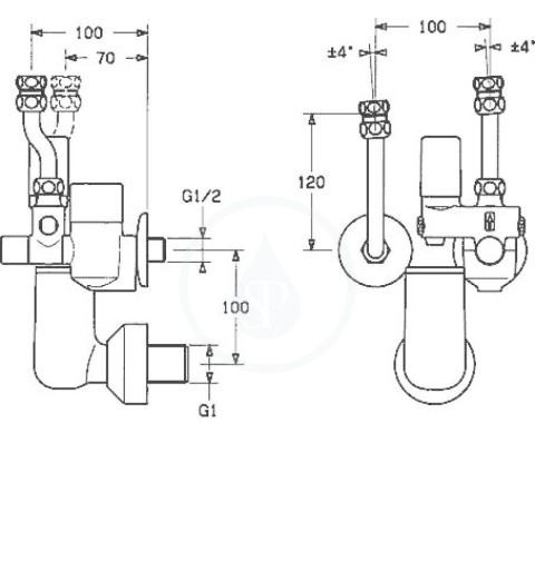 Hansa Príslušenstvo - Poistná skupina na tlakové, pevné teplovodné bojlery do 200 l, chróm (63302350)