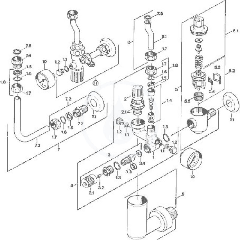 Hansa Príslušenstvo - Poistná skupina na tlakové, pevné teplovodné bojlery do 200 l, chróm (63302350)