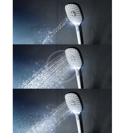 Hansa Activejet - Sprchová súprava s hadicou, tyčou a ručnou sprchou, 3 prúdy, svetlosivá/chróm (84370130)